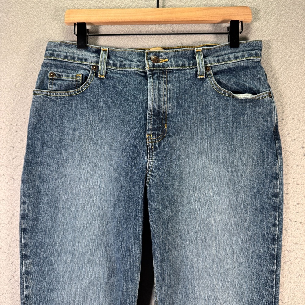 Vintage Old Navy Bootcut Jeans Womens 10 Regular Blue Lightwash Just Below Waist - Picture 4 of 14